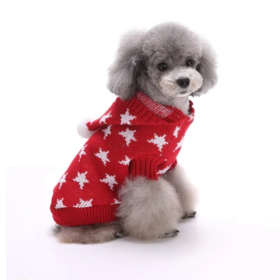 クリスマス ホリデー ペット ユニセックス セーター 帽子付き 犬 男の子 男性 女の子用