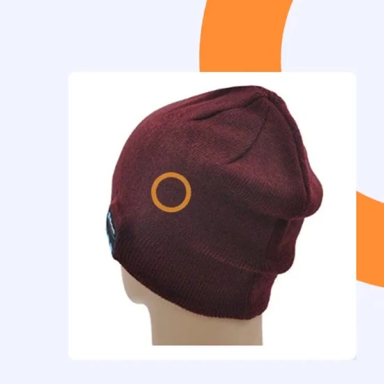 Bluetooth カスタム ニット帽刺繍ロゴ ビーニー ウィンター ハット